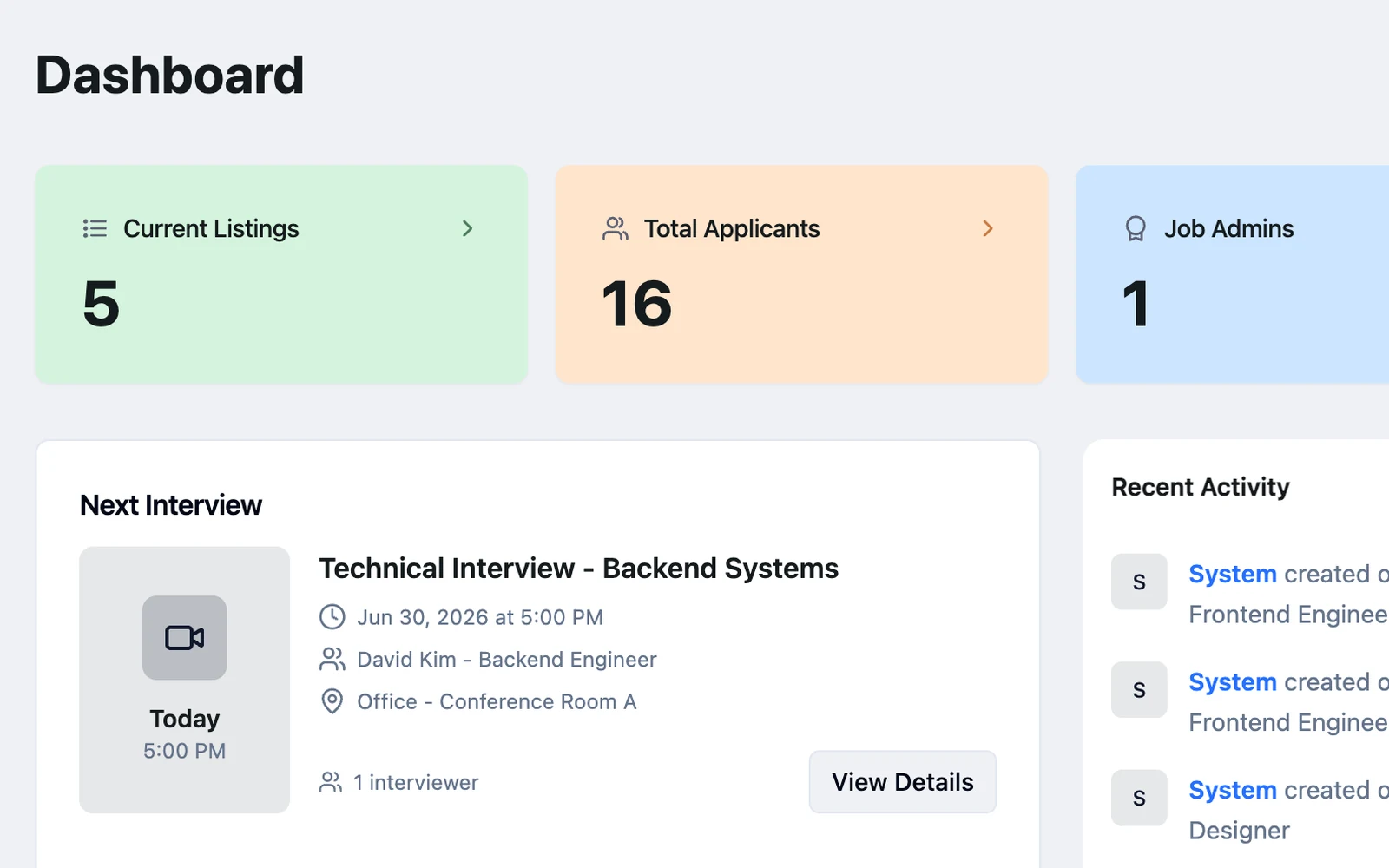 Applicant Tracking like Workable — app screenshot