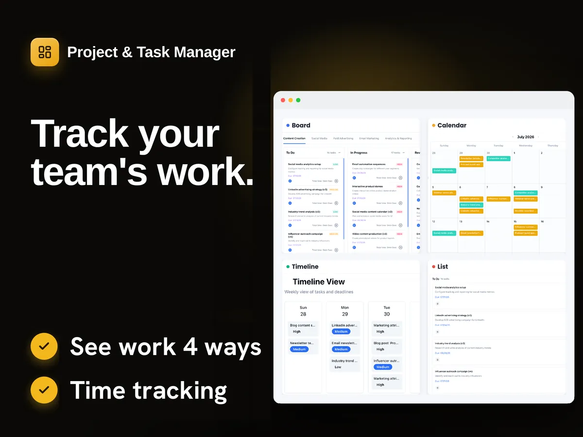 Project & Task Manager