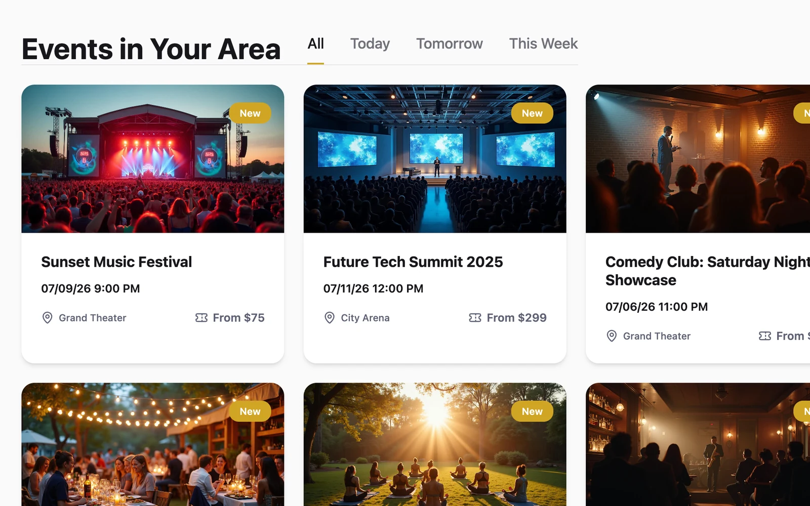 Ticket Sales like Eventbrite — app screenshot